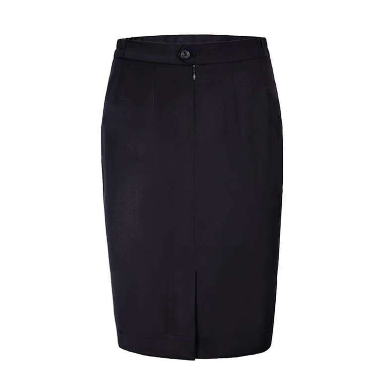 New fashion professional black package hip skirt midi skirt formal work skirt