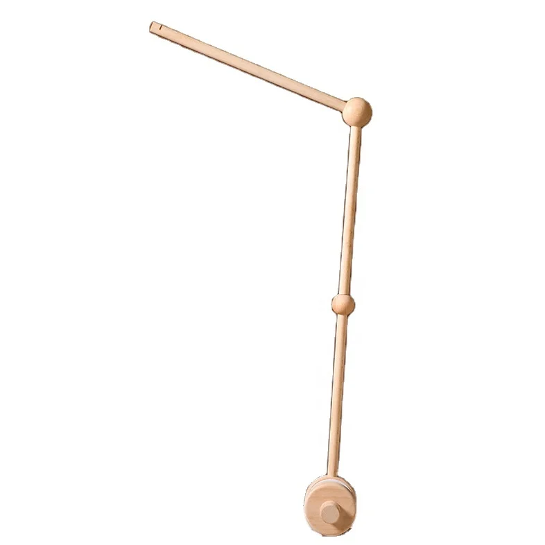 Wooden Bed Bell Bracket Flexible adjustable Baby Bed Bell Holder Extension Tool Baby Bed Bell Baby Mobile Frame
