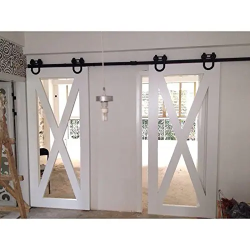 Barn Door With Hardware kit Black Sliding Barn Roller Kit Door Hardware Interior Wood Sliding Barn Door Hardware Closet Kit