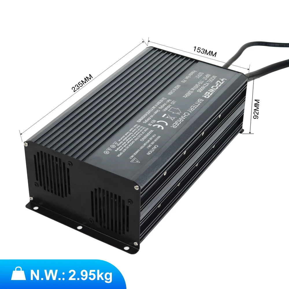 YZPOWER YZ1600S 87.6V20A Battery Charger for 72V LiFePO4 battery of , RV batteries, energy storage batteries