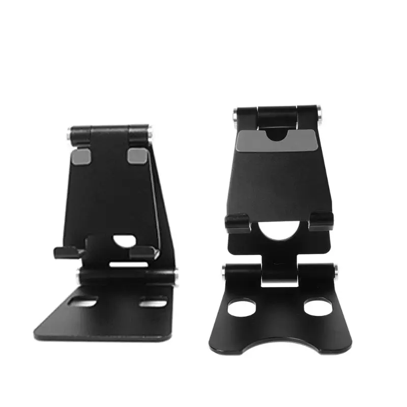 Aluminium Alloy Dual Foldable Desktop Rotary Tablet Stand Mobile Phone Holder Mount Bracket for iPhone for iPad for Cellphones