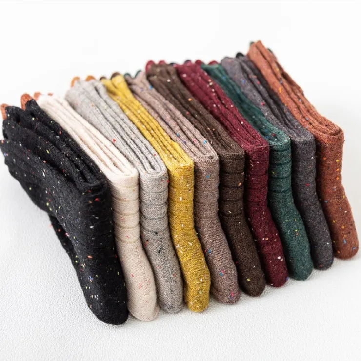 autumn and winter Wholesale manufacturer colorful   Wool socks  fashion socks women