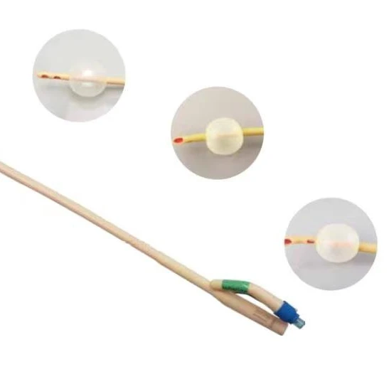 Disposable Medical 2-way 3-way Silicon Hematuria Catheter Foley Catheter