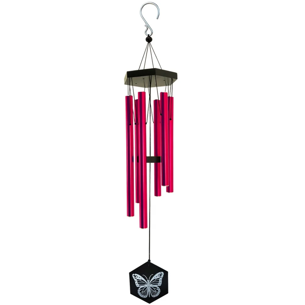 33inch Rose Hexagon Wind Chime-042