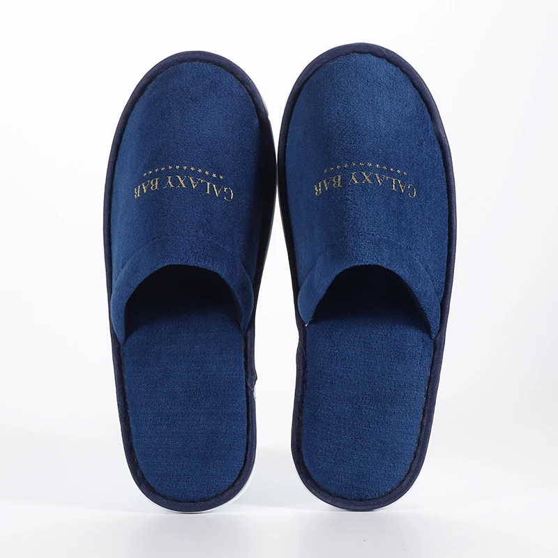 Five-star Biodegradable Hotel Disposable Slippers Customised Warm Cotton Shoes Slippers For Hotels Spa Room