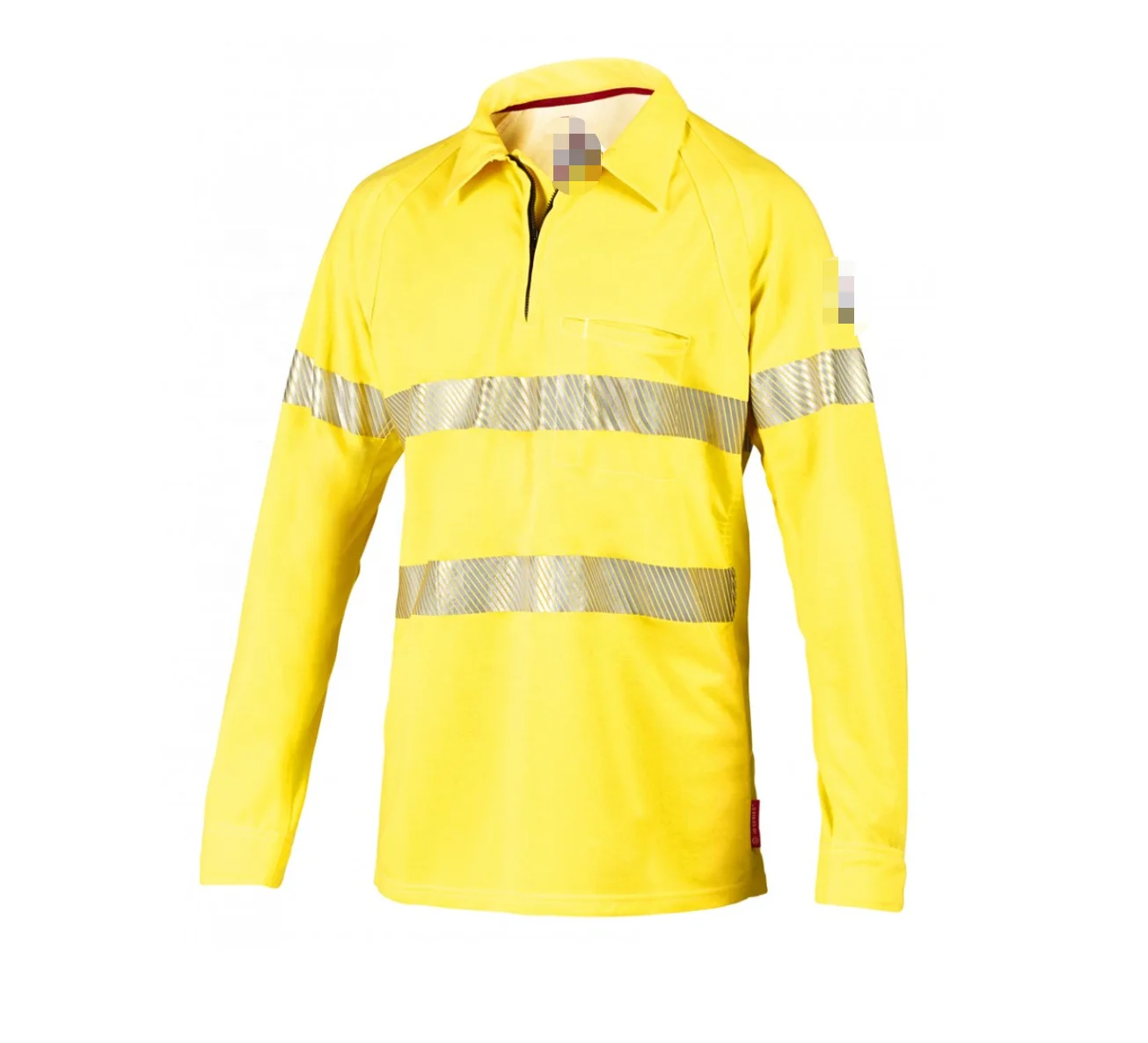 Защитная футболка с длинным рукавом Hi-Vis с теплопередающей отражающей лентой UPF 50 + Мужская футболка