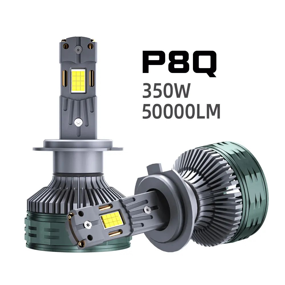 New Product P8Q 350W 50000LM 12V Auto Bulb H11 H4 H7 9005 9006 High Low Beam Led Headlight For Car