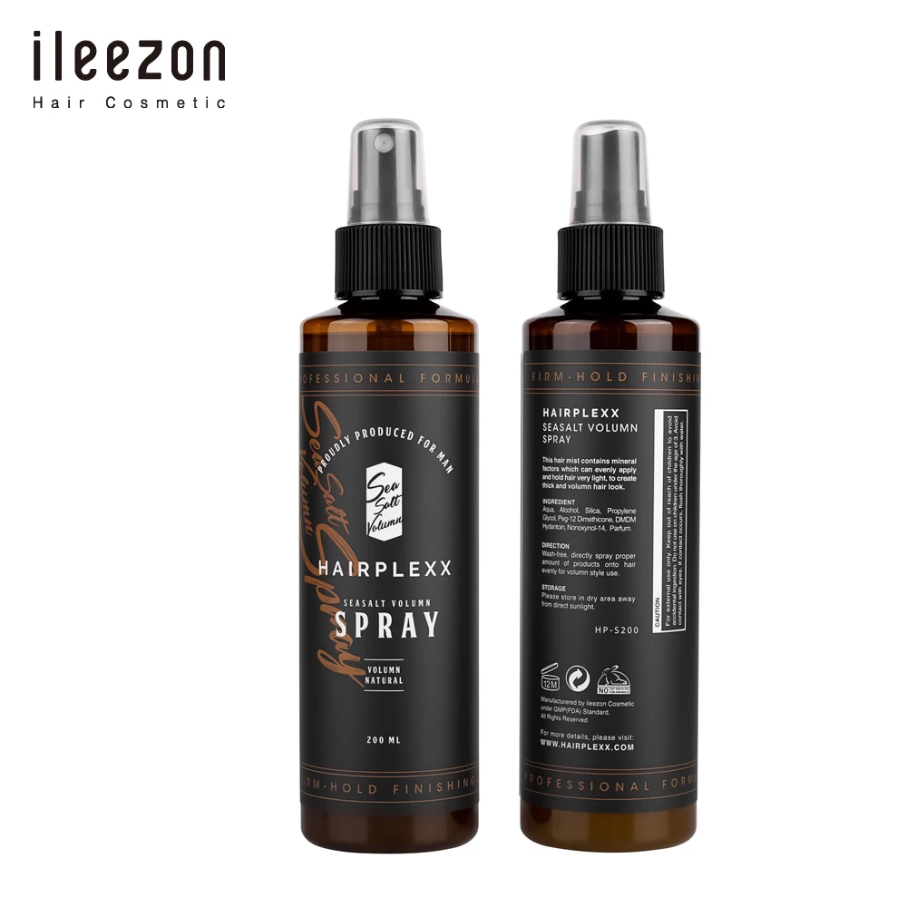 Leave in anti frizz humidity mist sea salt lightweight defining spray amplify hair volume for both men and women