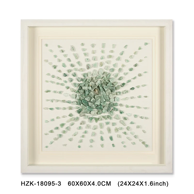 Wall art Decorative stone shadow box 3D Art Frames for Home Decor