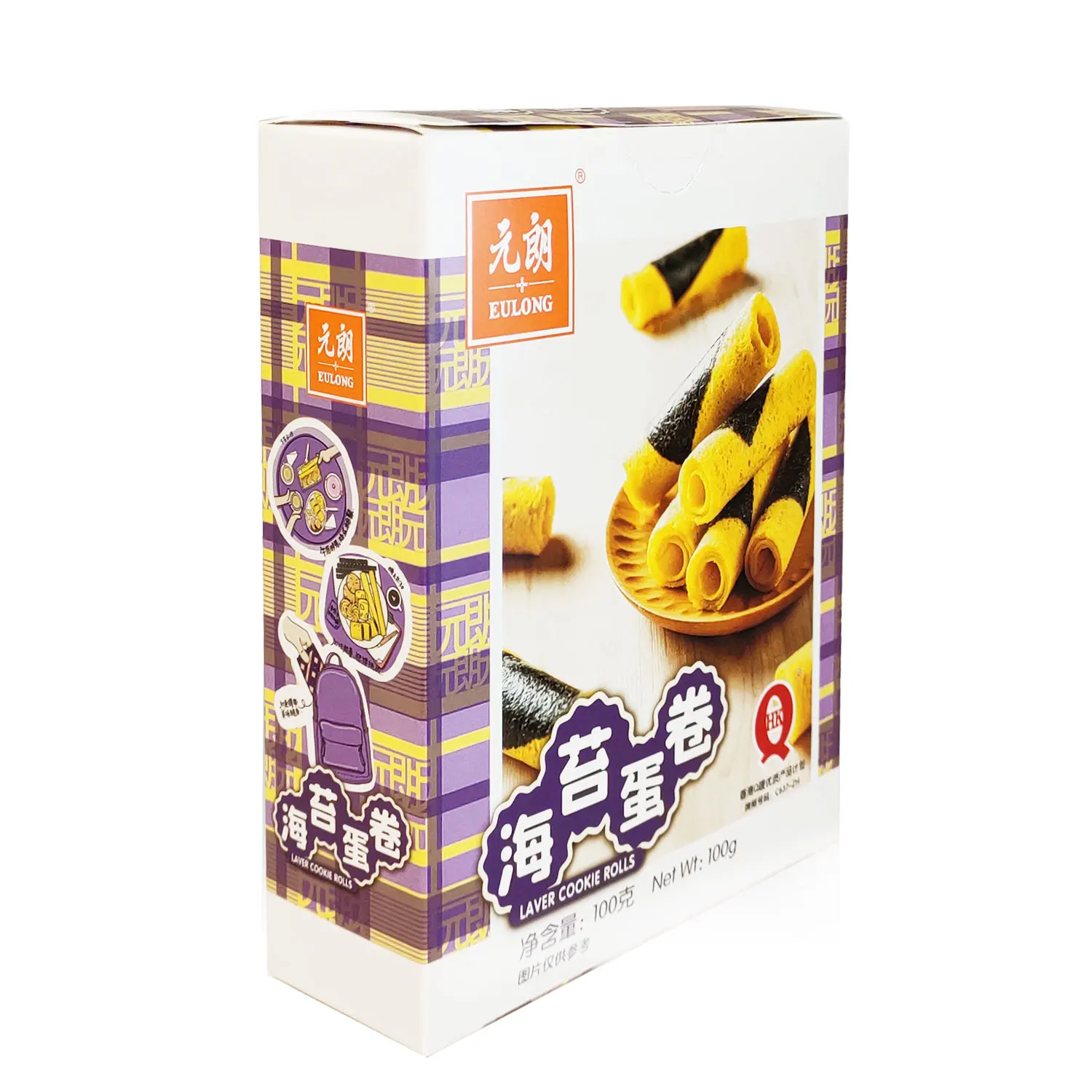 Высококачественное питательное печенье с морскими водорослями, 100 г