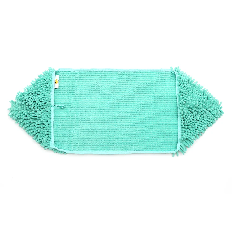 
Durable, Quick Drying, Ultra Absorbent Microfiber Chenille Pet Dog Bath quick Dry towel with Hand Pockets 