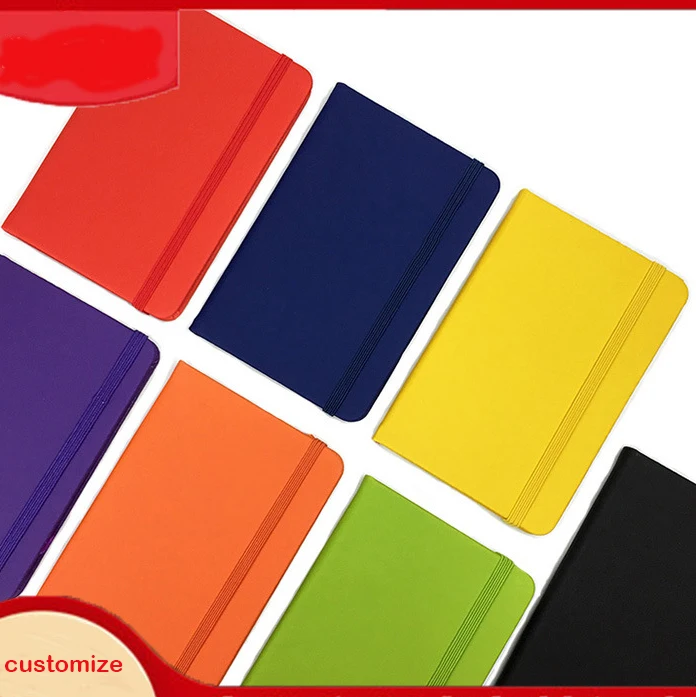 High Quality Business Office Lined Personalized Printed Note Book PU Leather Custom A5 A6 Hardcover Journal Notebook With Logo