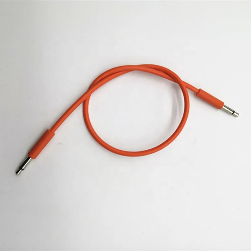 Multi-Colored TPE thin cable  3.5mm mono patch TPE cable  for eurorack modular synthesizer audio cable