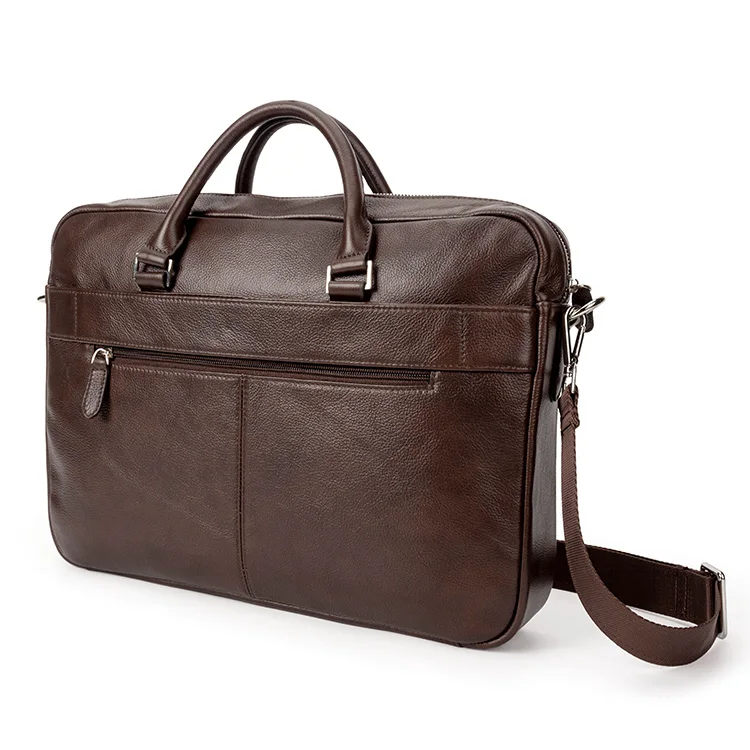 Custom Genuine Leather Bag For Men Business Handbag Shoulder Messenger Bags Men Office Laptop Bag Leather Briefcases