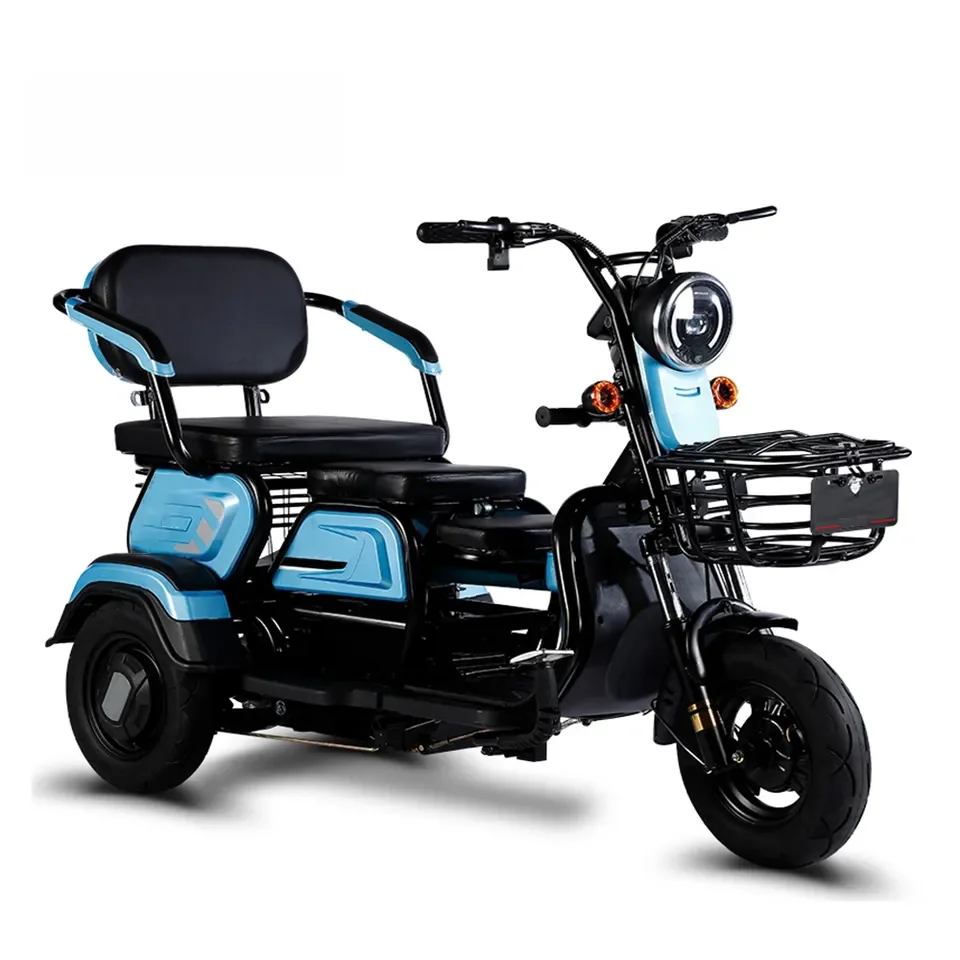 2024 Popular Adult Electric Tricycle 48V 600W800W1000W Can Be Customized for Export Cheap Elderly Electric Tricycle