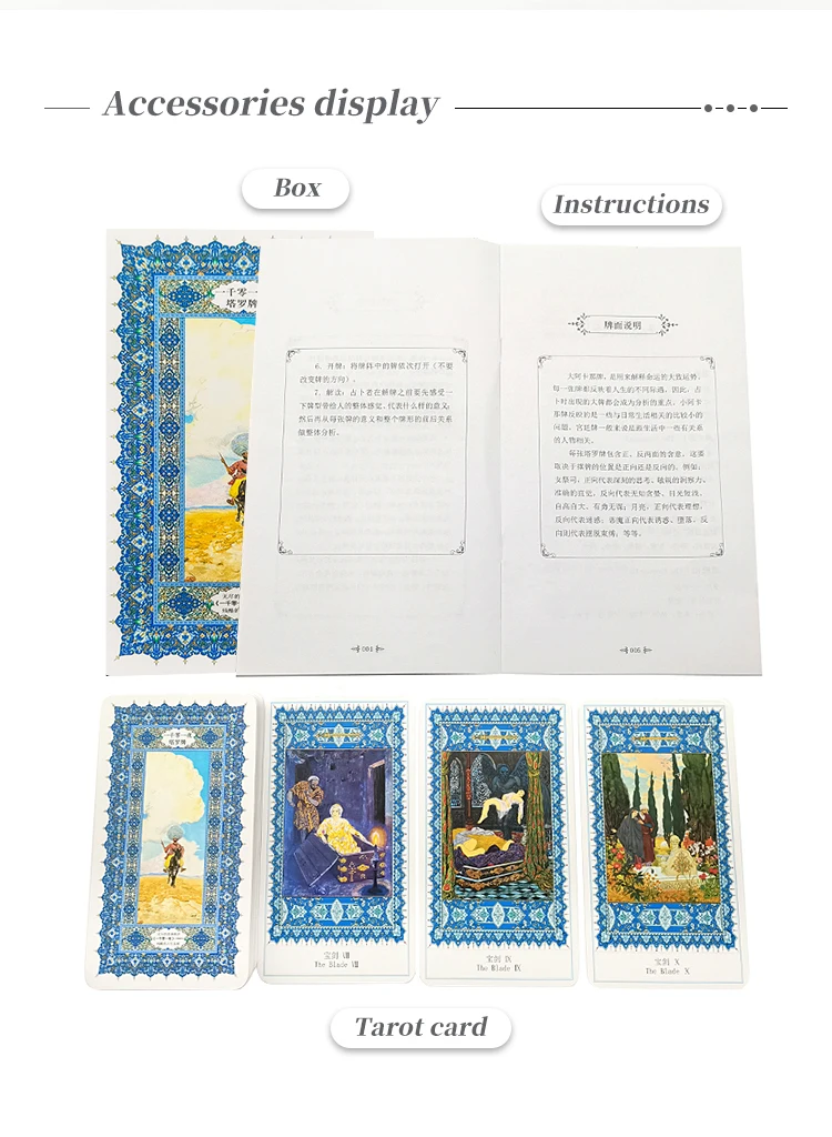 Custom Printed Oracle and Tarot Cards with Book