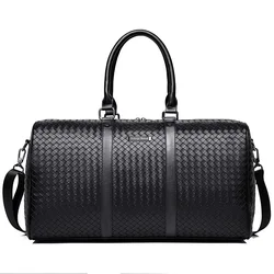 Unisex Luxury  Waterproof Custom Leather Travelling Business Duffle Tote Bag