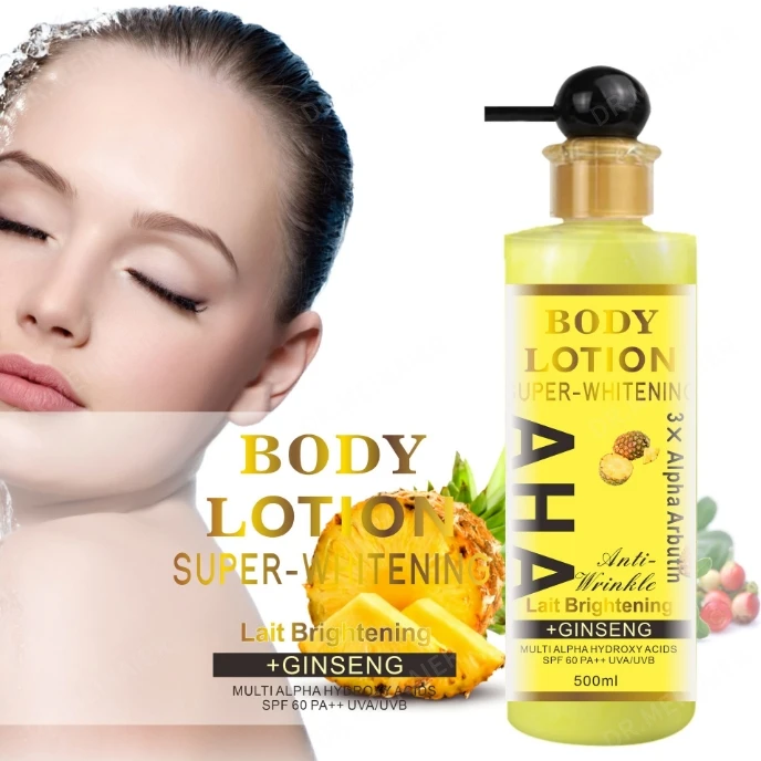 Best Whitening Body Lotion Skin Care Arbutin Kojic Gluta Turmeric Hydrating Body Milk AHA Carrot Anti aging Lightening Cream