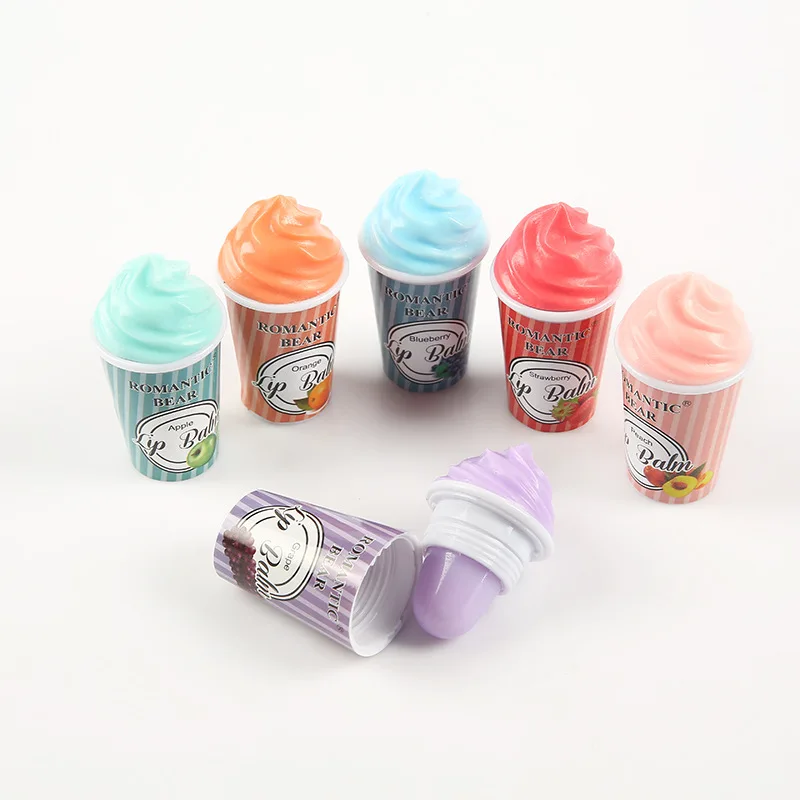 Organic Cute Best Magic Moisturizing Mini Multi Cupcake Shape Lip Balm