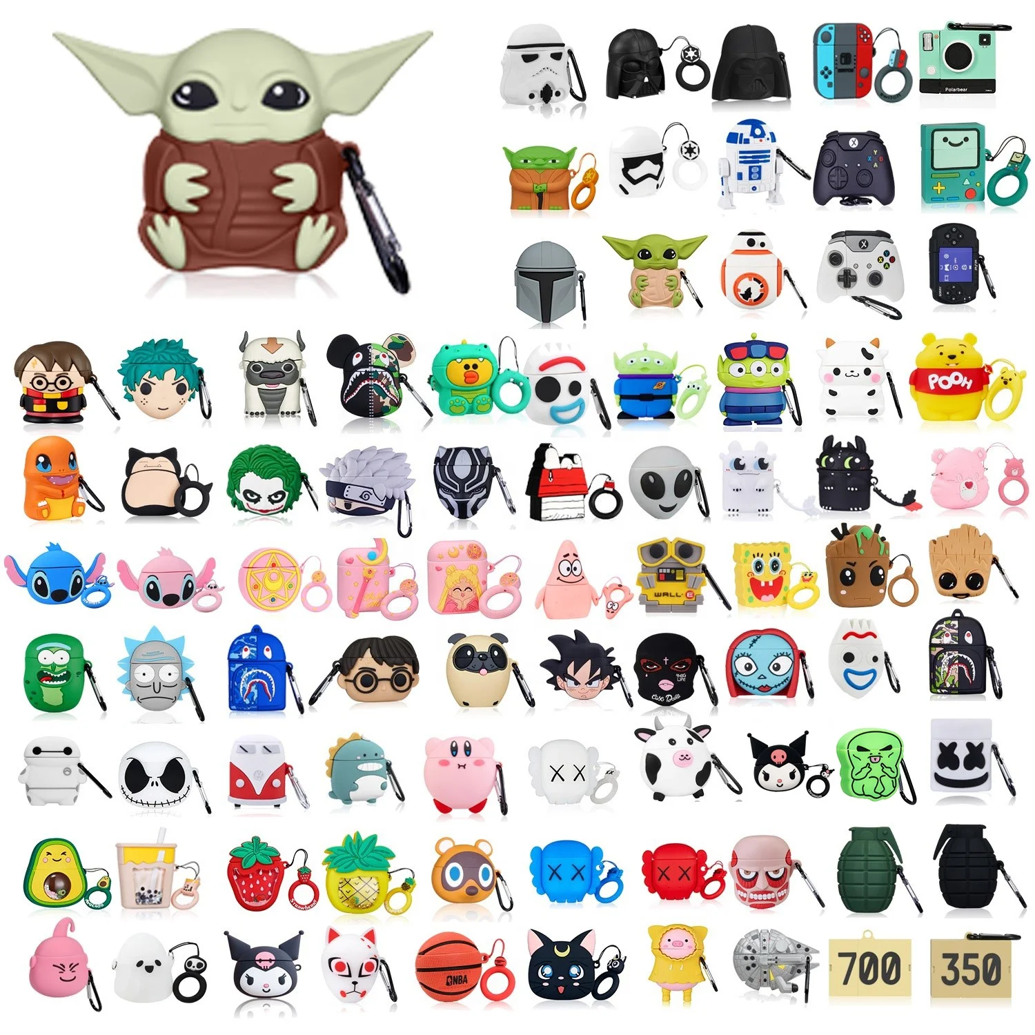 Мультяшный Забавный милый силиконовый чехол для Apple Air Pods 1 2, 3D чехол для Airpod, мягкий чехол для беспроводной зарядки