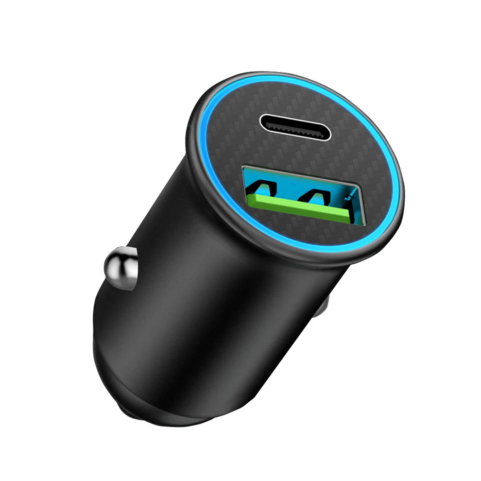 2022 Car Charging Accessories Dual Usb Car Charger Adapter 2 Usb Port Led Display 3.1a Smart Car Charger For Iphone Mobile Phone