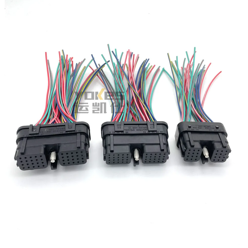40 Pin Connector PC200-7 JCB Computer Board Controller Plug Waterproof DRC26-40SA/B DRC26-24SA For Komatsu Parts Excavator