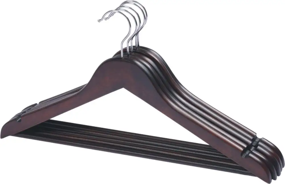 High Quality Maple Wood Flat Clothes Wooden Shirt Hanger