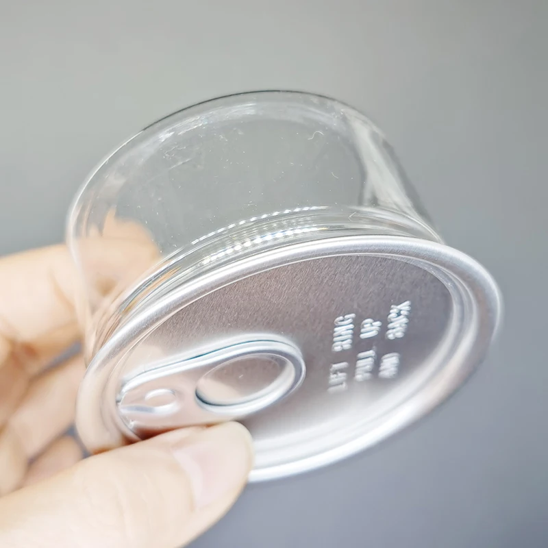 Self Seal OEM Label Clear 3.5 G  Flower Packaging  Plastic Can Plastic Tin Cans