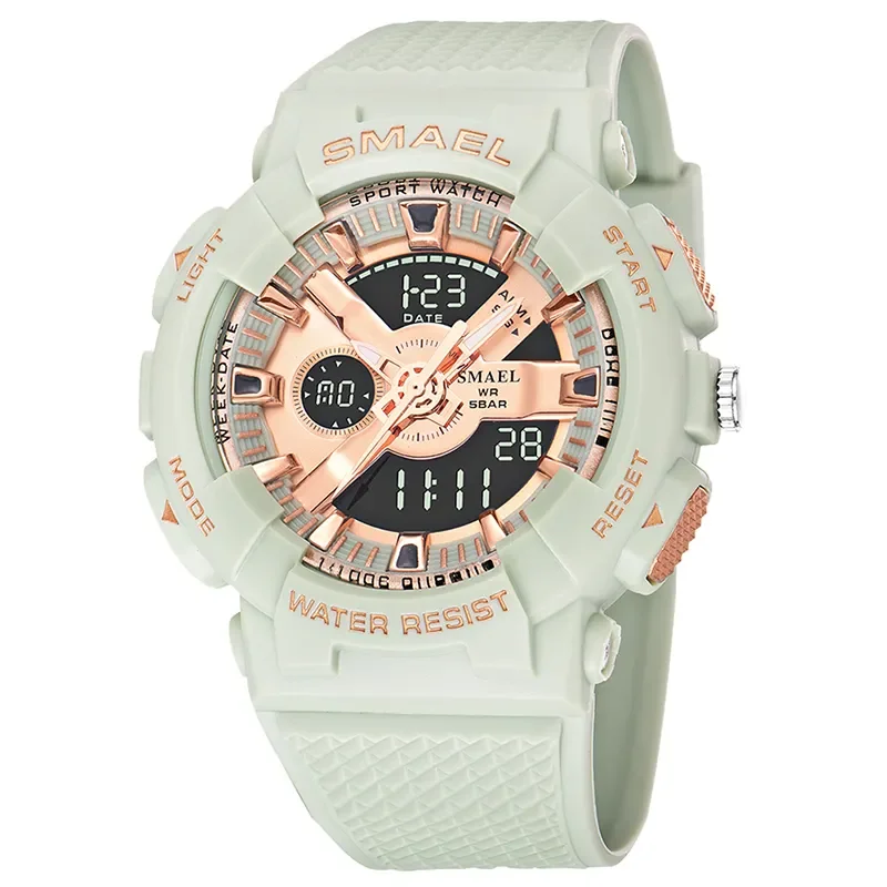 CW-065 2023 new design water proof wrist display week calendar S shock LED watch wristwatches