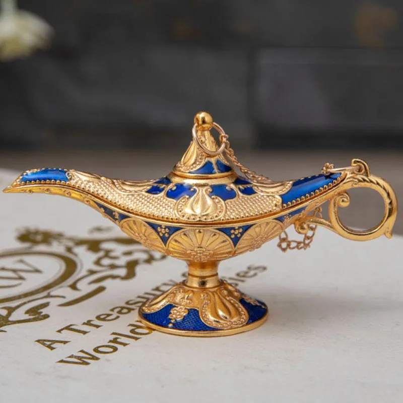 Metal Crafts Wishing Lamp Aromatherapy Christmas Birthday Gift Decorations Scents Ambergris Lily Valley Clary Sage Made Agarwood