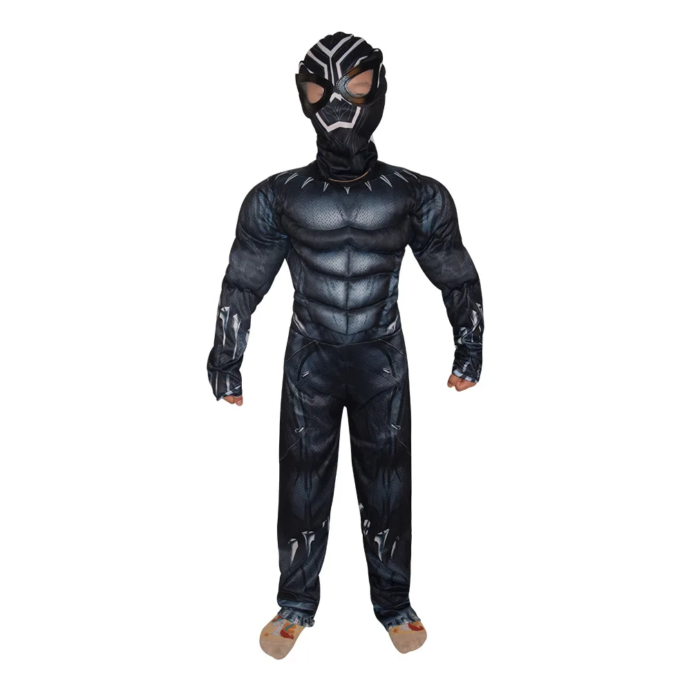 Halloween Kids Civil War Superhero Costume New Black Panther Cosplay Brave Cheetah Warrior Costume