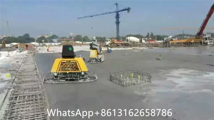 24 inch handheld cement concrete helicopter walk behind power trowel machine