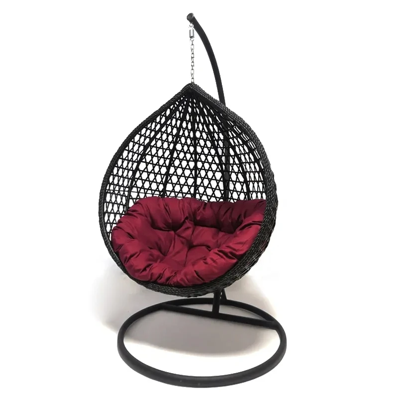 Luxury Modern Garden Furniture Hanging Egg Chair Rattan Garden Swing Chair