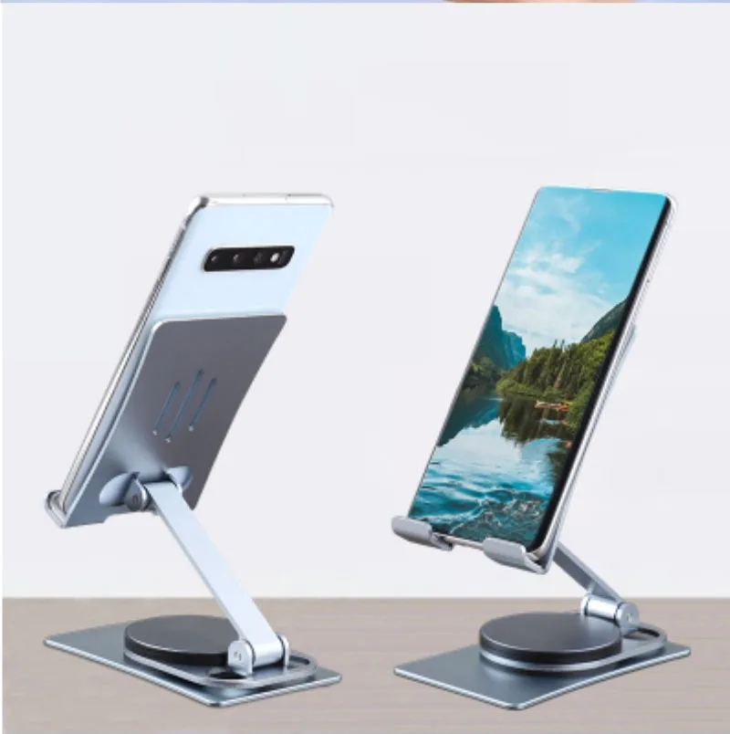 Easy Adjustable Base 360 Rotatable Dual Fold ind Mobile Phone Stand Holder