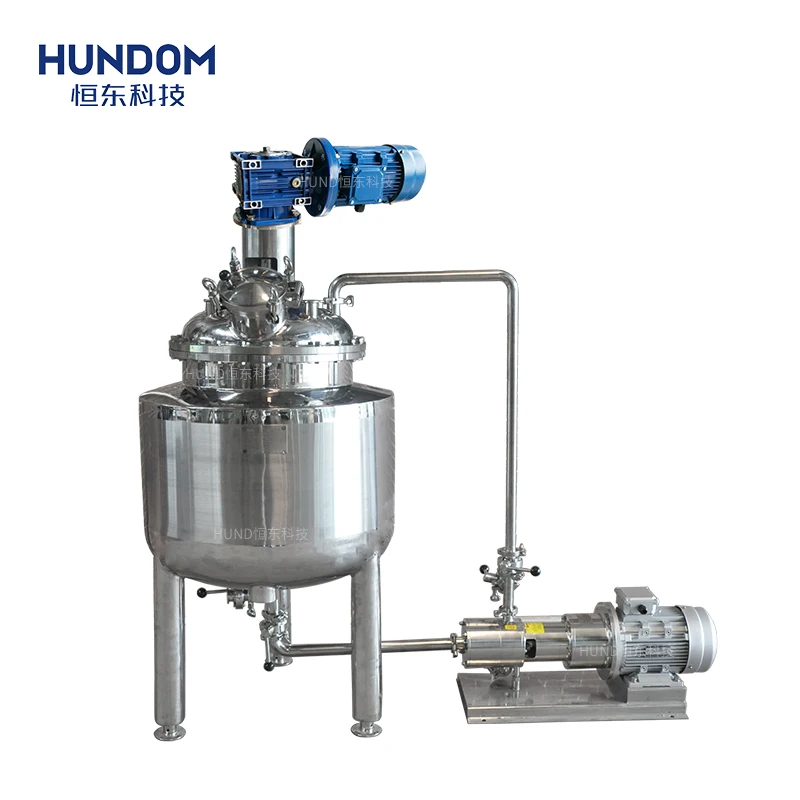 100L stainless steel Xanthan gum resin inline high shear mixer emulsifier mayonnaise paste maker mixing tank