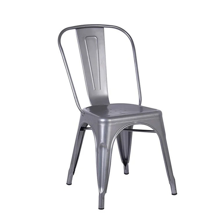 2020 Durable Wholesale Stackable Vintage Industrial Silla Metal  Chairs For Cafe Shop