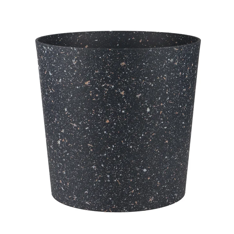 Manufacturer Nordic Baking Paint Surfaces Round Plastic Plant Flowers Pots Home Hotel Floor Outdoor Decoration Flower Vase