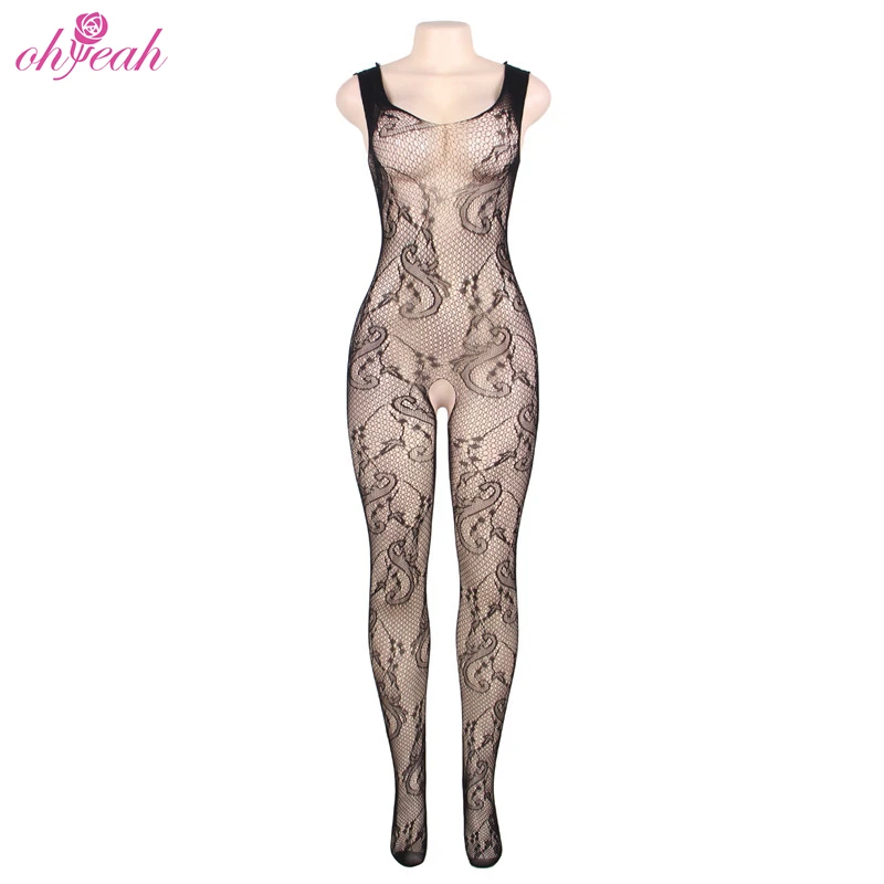 
Wholesale black plus size fat sexy ladies whole full body tights for women 