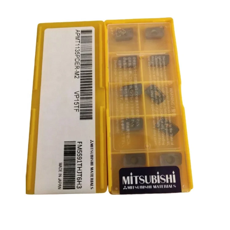 carbide milling inserts Mit-subishi tips PVD Coating CNC Cutting Tool  Milling Cutters Inserts for Steel APMT1135PDER-M2 VP15TF