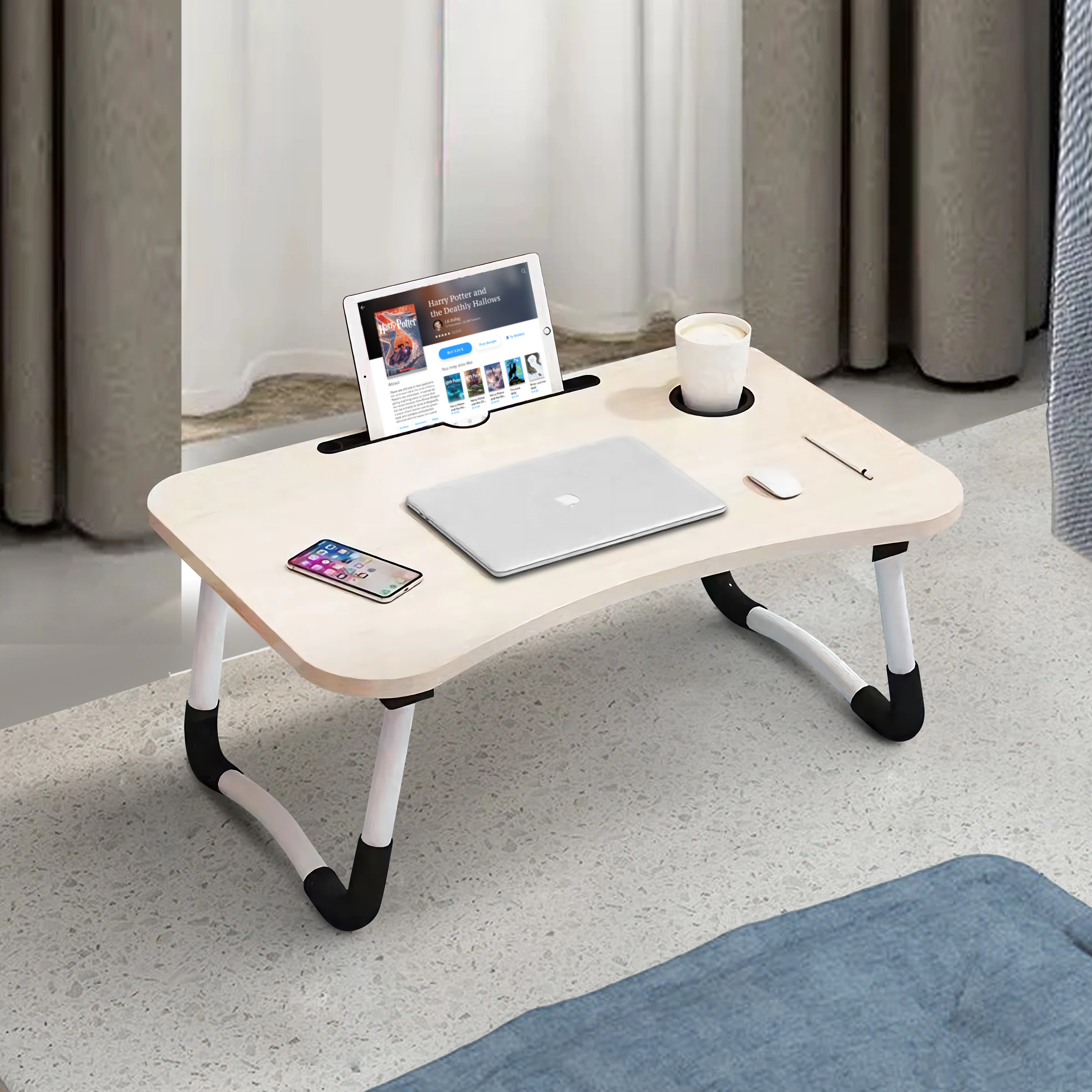 Foldable Bed Tray Laptop Stand Folding Laptop Table Computer Desk