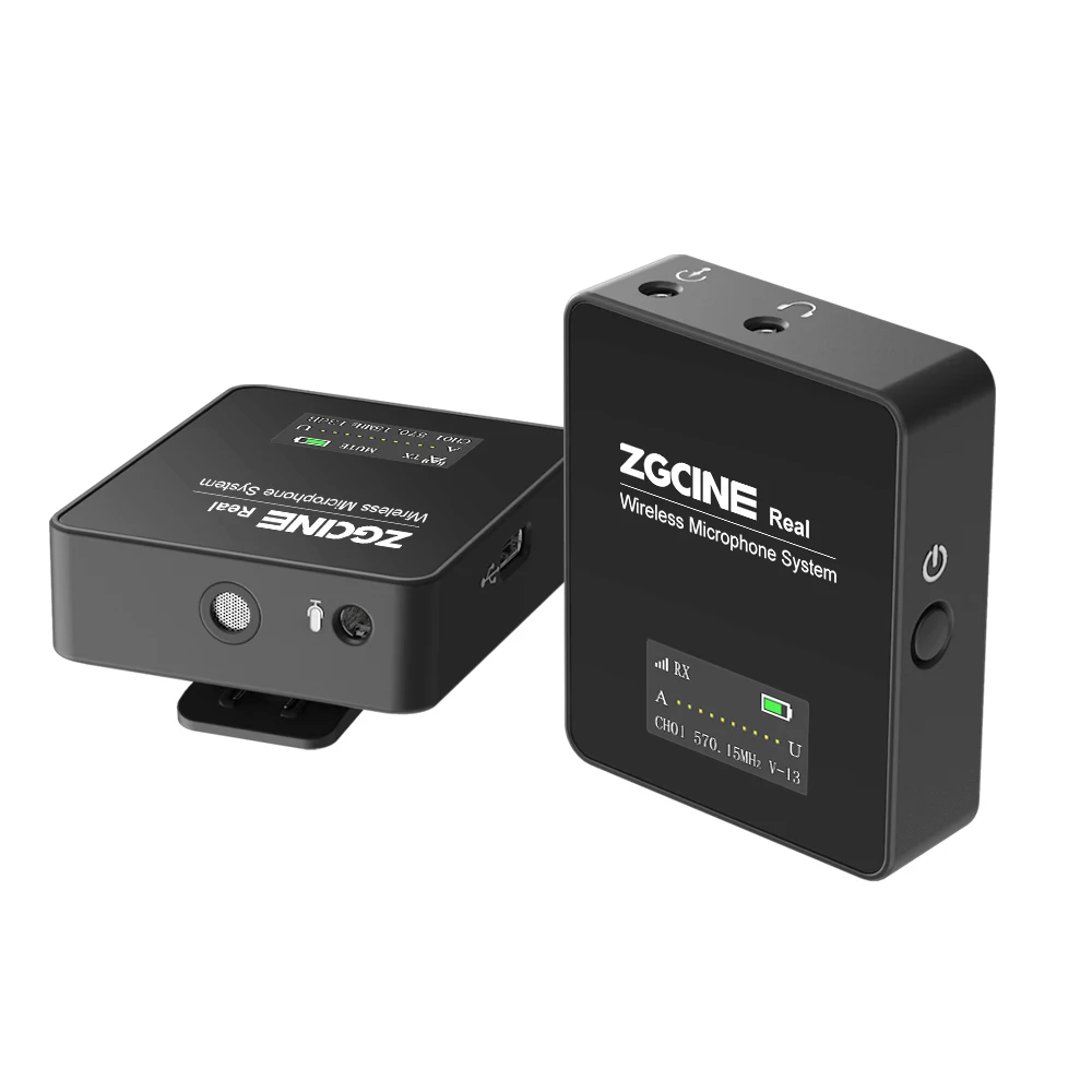 ZGCINE / OEM беспроводной микрофон передатчик и приемник для записи видео YouTube Tiktok Facebook