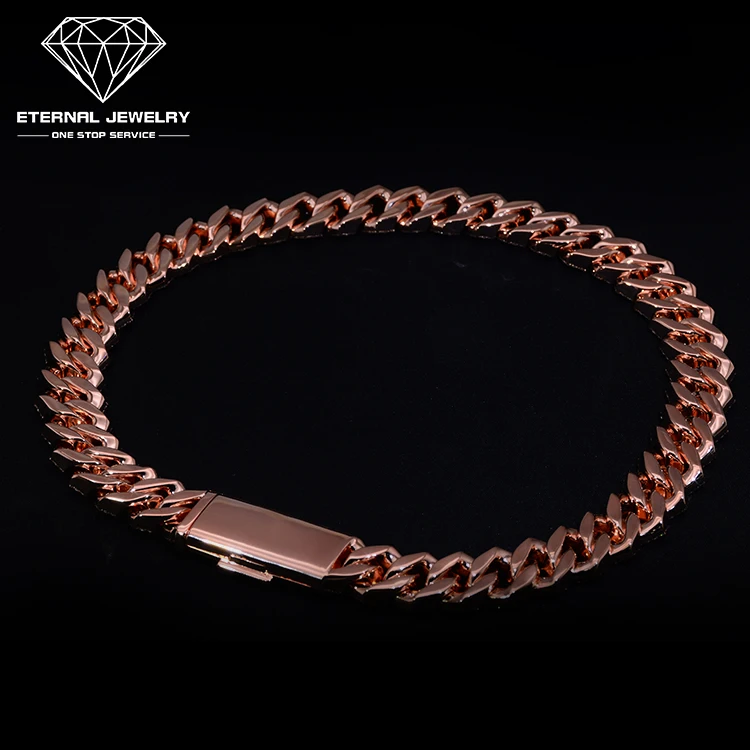 Factory Price 20inches Real Iced out 925 Sterling Silver 10k 14k 18k Gold Moissanite Diamond Cuban Link Chain Hiphop Necklace