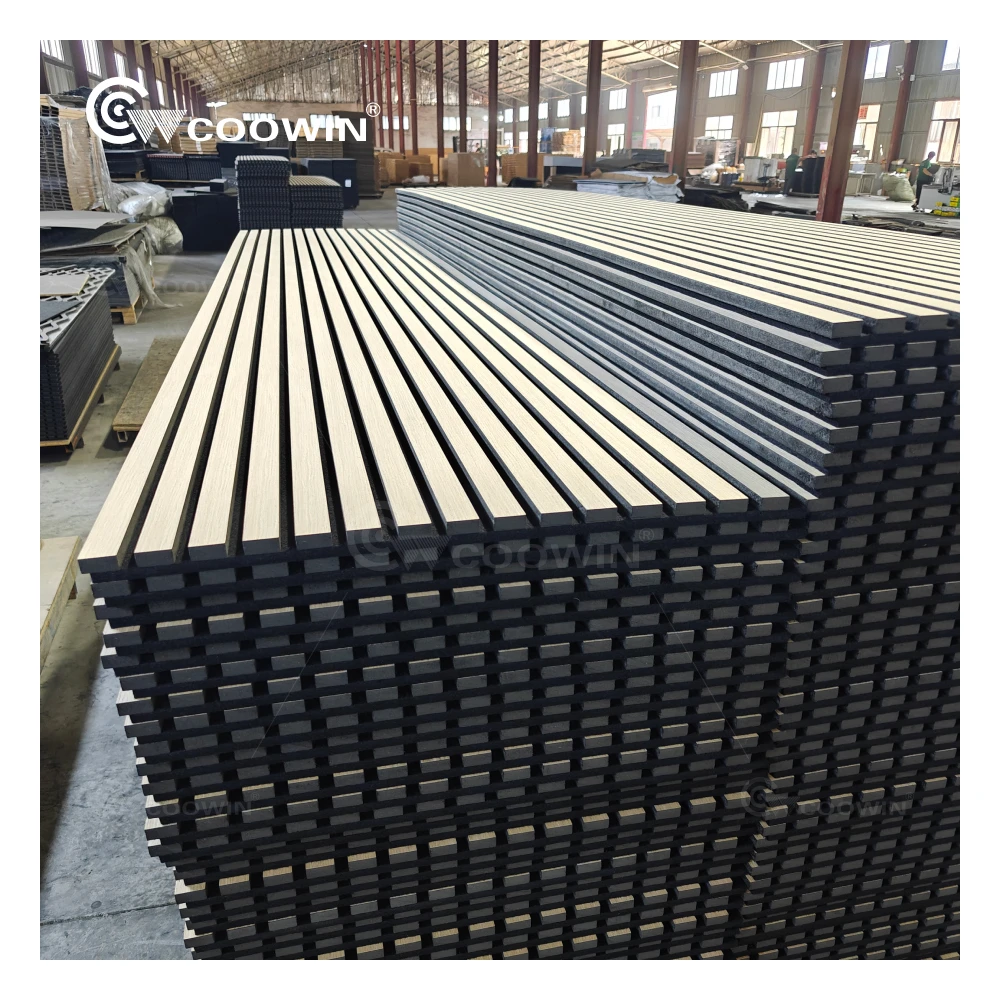 Pet Mdf Slat Wall Wood Panel Acoustic Akupanel Rovere Wall Slat PanelWood Acoustic Panels
