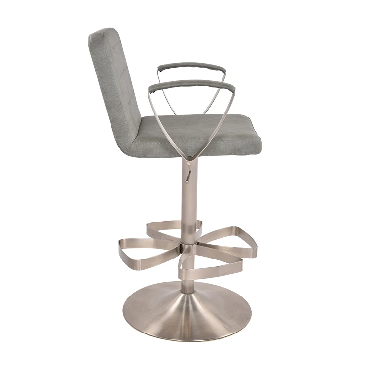 
Factory Supplying China Adjustable Swivel Aviation Counter Height Hydraulics Bar Stools With Backs 