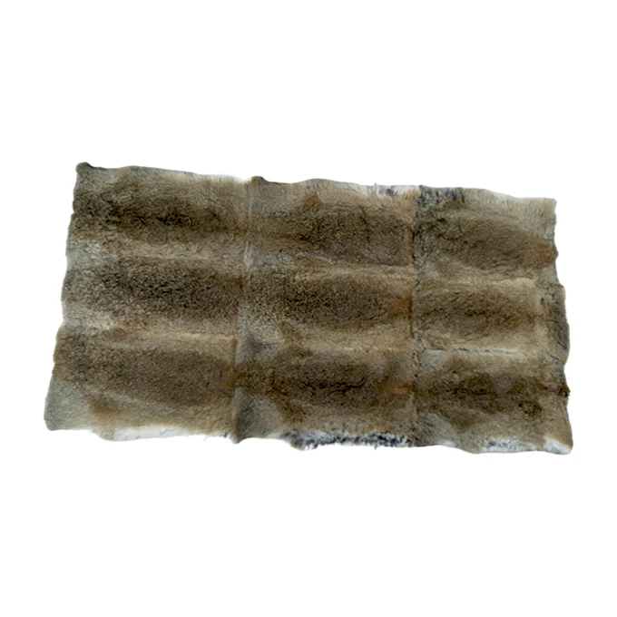 Factory A grade good quality soft fur Genuine chinese white rabbit fur throw rabbit fur plate