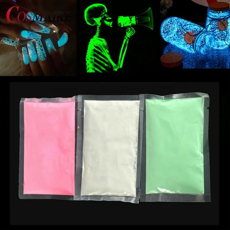 Высокосветящийся пигментный порошок, цветная краска, светящаяся в темноте