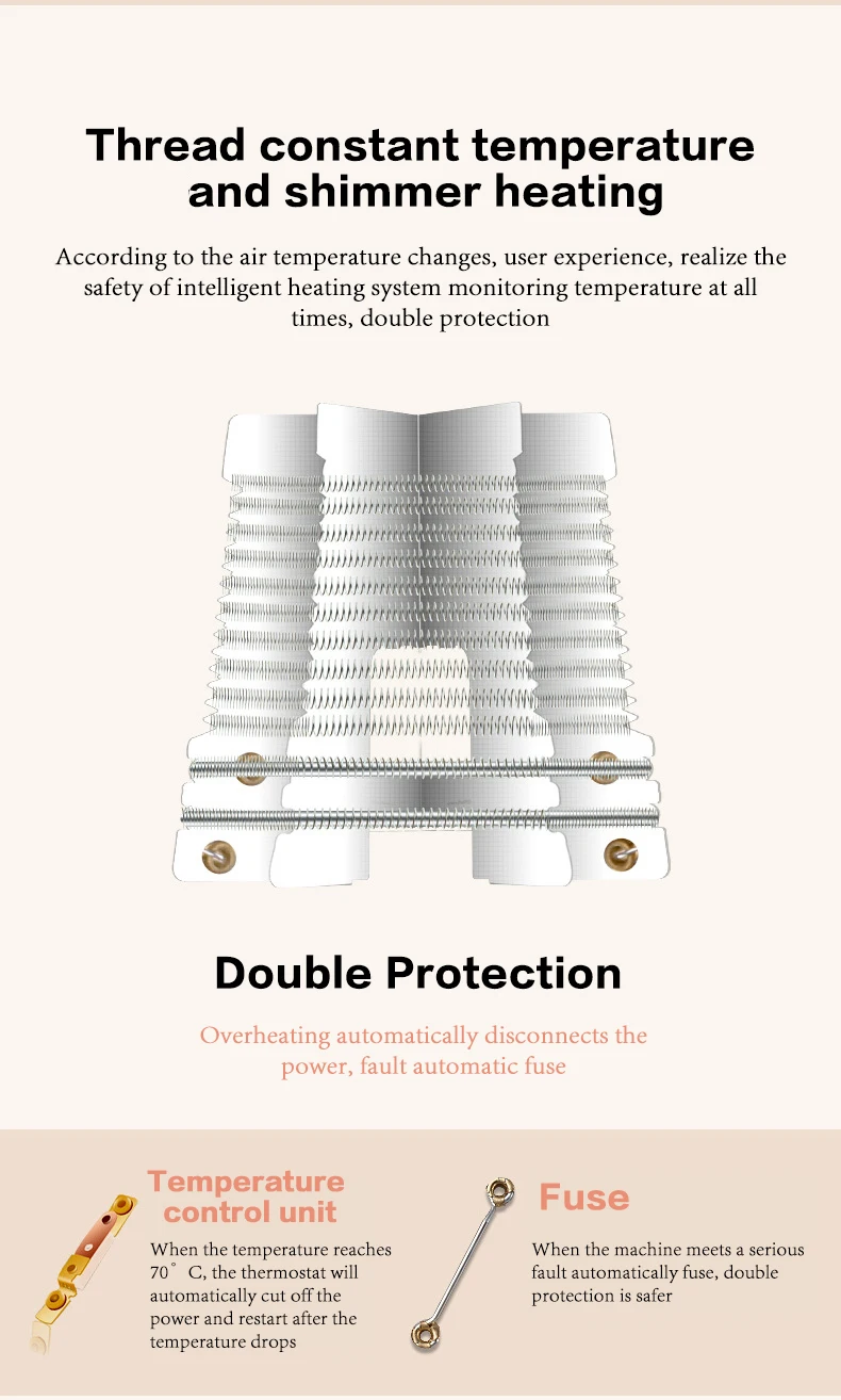 Desktop energy-saving heating electric heating fan small heater Safe home bedroom desk rapid heating constant temperature