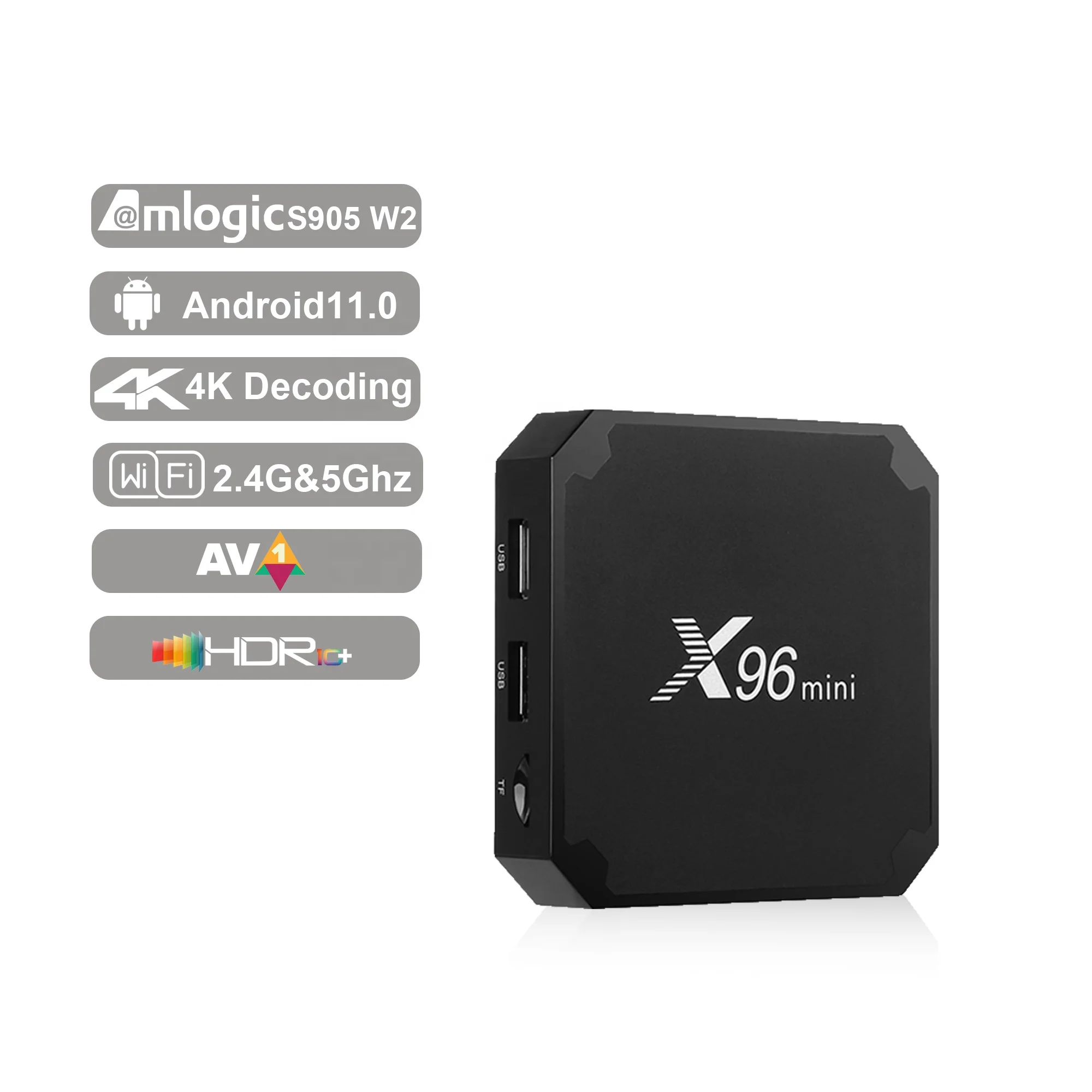 IHOMEMIX Top selling android tv boxes 2gb 16gb amlogic s905w x96 mini 1gb 8gb smart tv box 4k X96mini