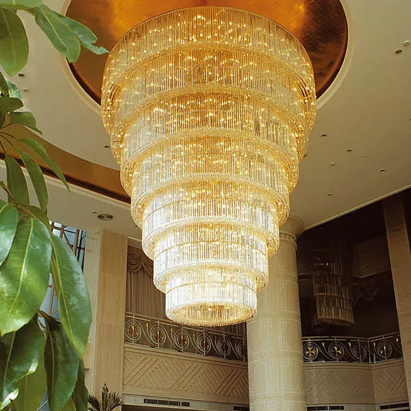 SG Professional Custom Hotel Lobby Banquet Hall Sales Department Villa Decoration Ribbon Chandelier Art Engineering