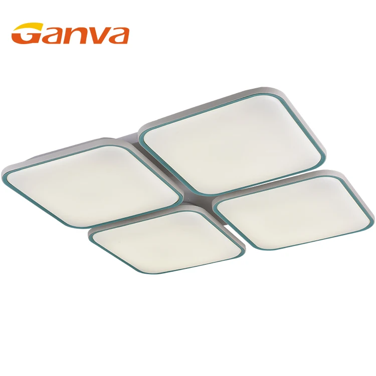 High Quality Simple Aluminum Living Room Bedroom Square LED Ceiling Lamps